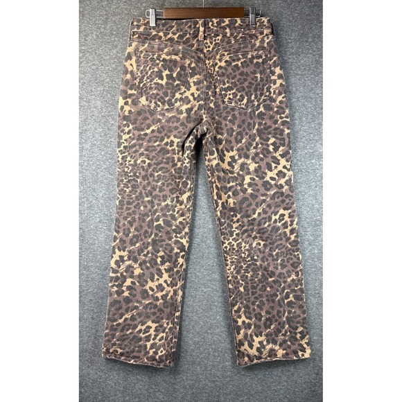Abercrombie Fitch The Baggy Low Rise Leopard Print Jeans - Picture 4 of 13